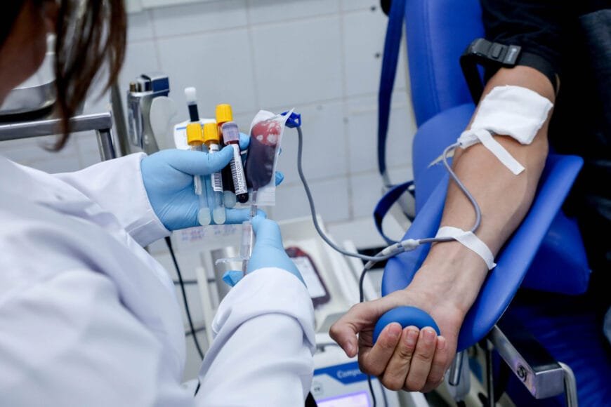 Mobilização une doação de sangue e sensibilização por um trânsito mais seguro
