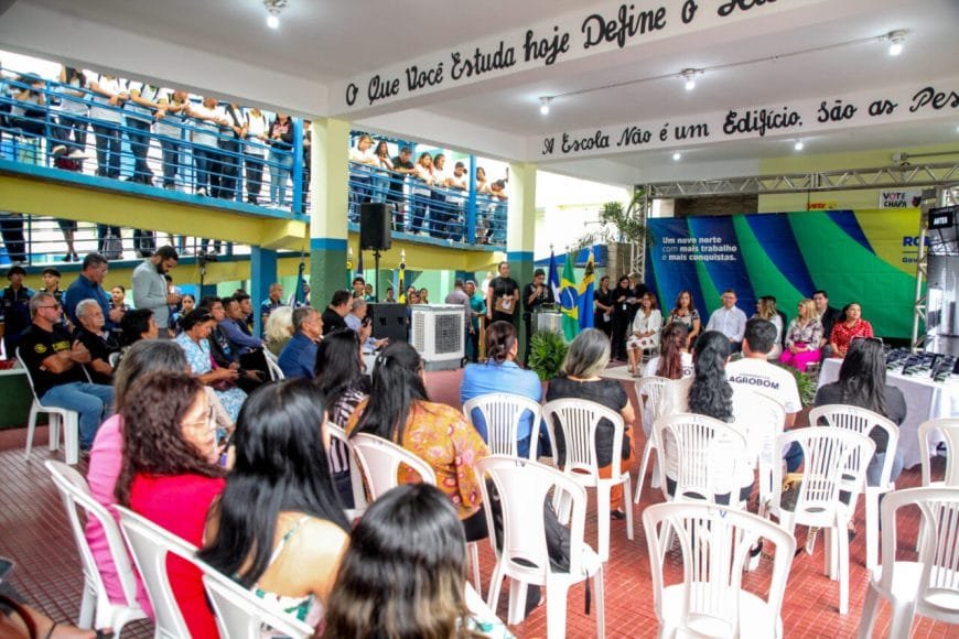 Governo de RO entrega obras do Instituto Estadual de Educação Carmela Dutra em Porto Velho