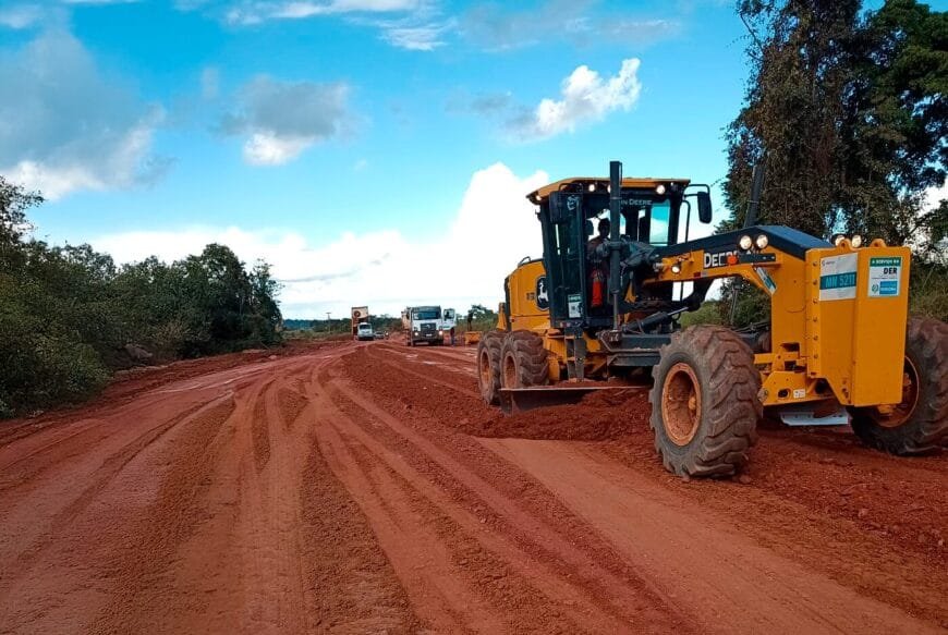 Governo de RO realiza manutenção com serviços de revestimento primário de tubos metálicos na RO-495 