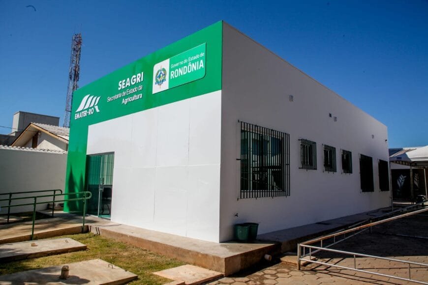 Nova sede da Emater entregue pelo governo de RO em Alta Floresta d’Oeste une tecnologia e apoio direto ao produtor