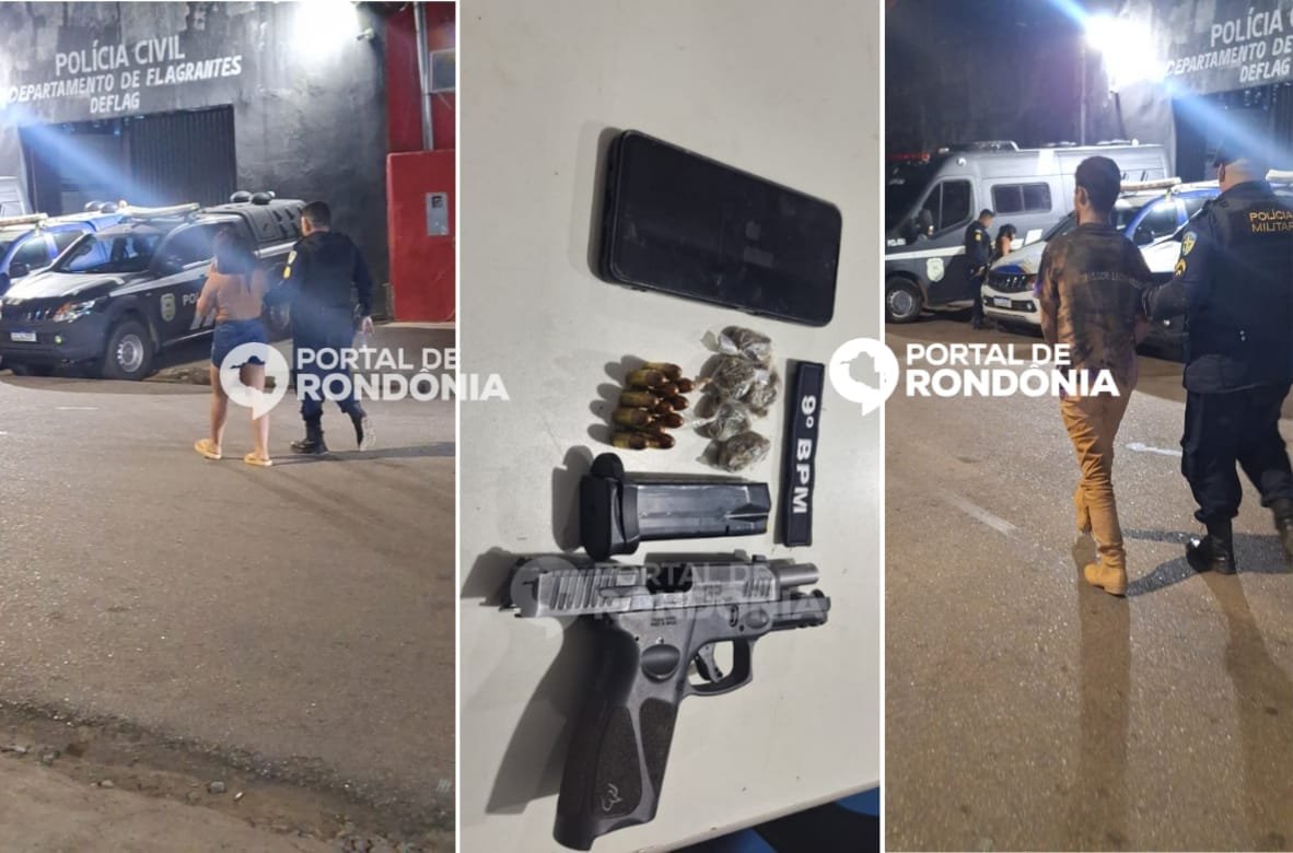 UNIÃO BANDEIRANTES: Casal é preso após disparos de arma em distrito de Porto Velho