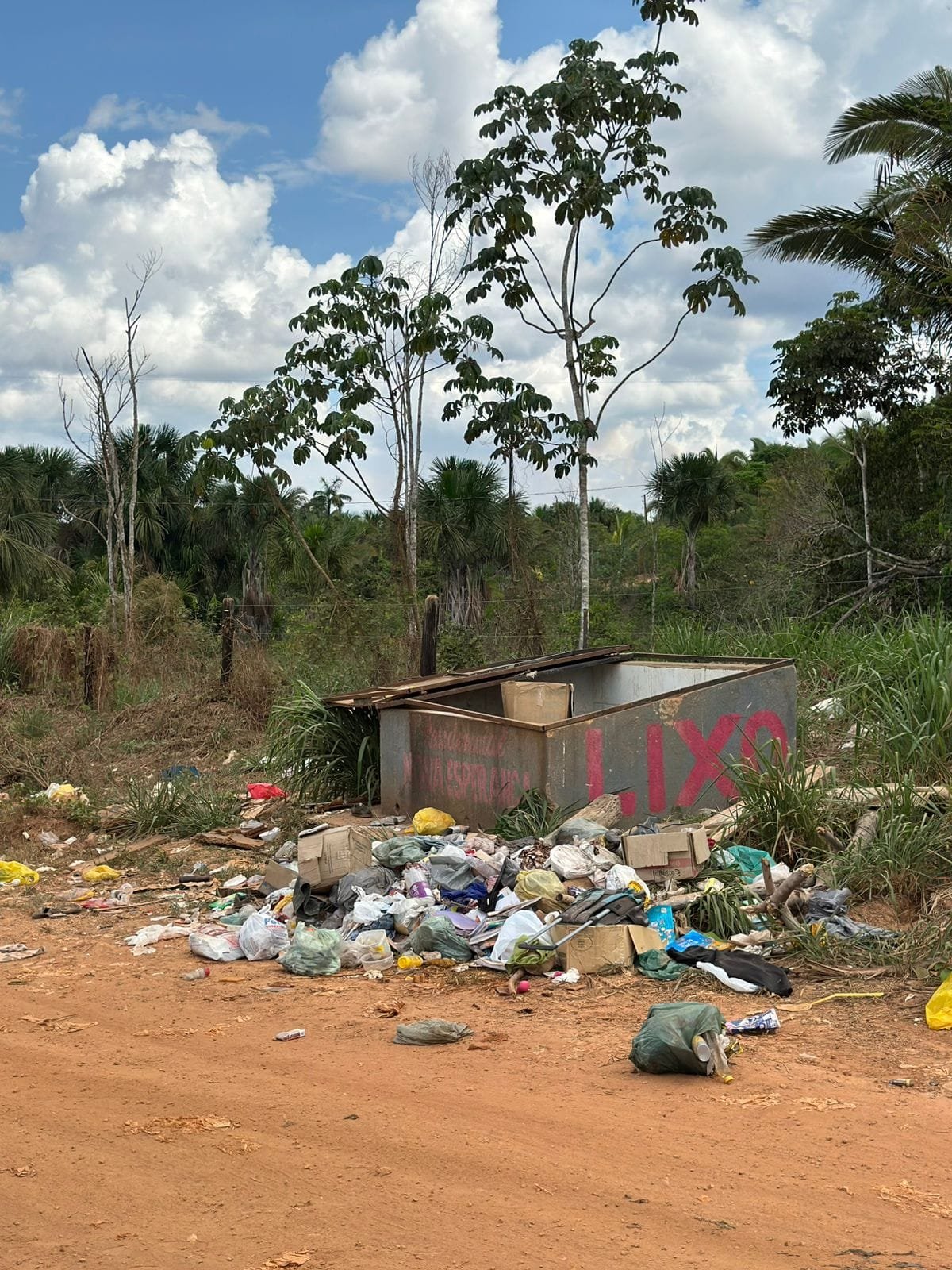 Sofia Andrade fiscaliza acúmulo de lixo na Av. Chiquilito Erse e cobra providências da Prefeitura