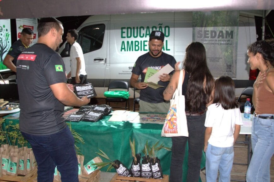 Coleta de resíduos eletroeletrônicos e ações de preservação ambiental são realizadas no Arraial Flor do Maracujá