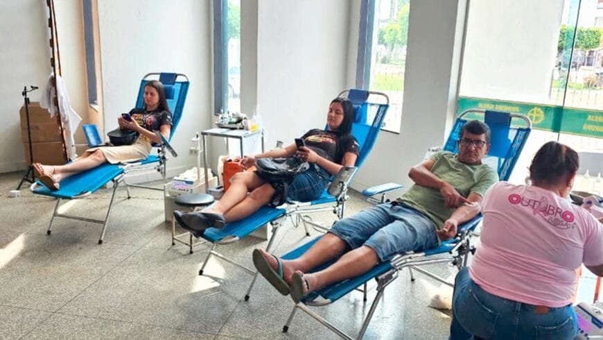 Coleta Itinerante em Urupá mobiliza dezenas de voluntários e reforça estoques de sangue no estado