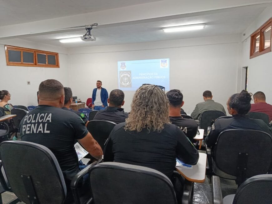 Servidores penais participam de capacitação sobre “Princípios da Administração Pública”, em Ji-Paraná