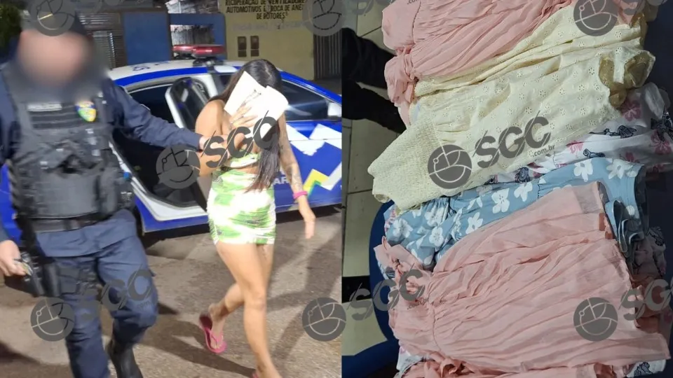 Jovem é presa após furtar 23 peças de roupas em loja do shopping em Porto Velho