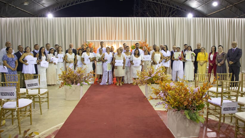 Casamento comunitário da Zona Leste de Porto Velho celebra a união de 25 casais