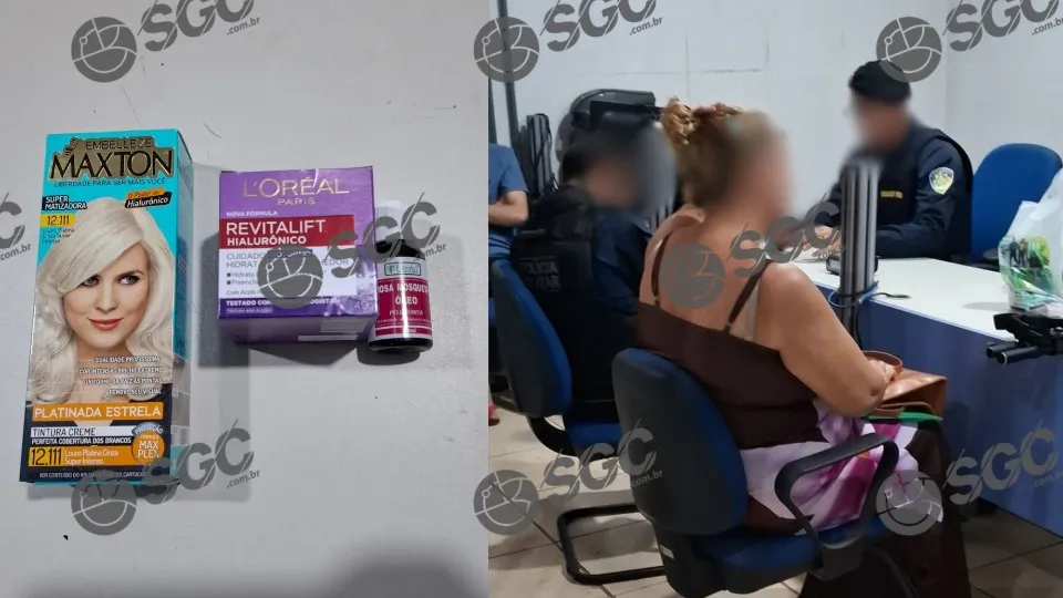 Mulher é detida após furtar produtos em supermercado da capital
