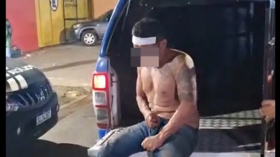 Invasor é contido por pitbull no bairro Lagoa e levado à UPA Sul pela polícia