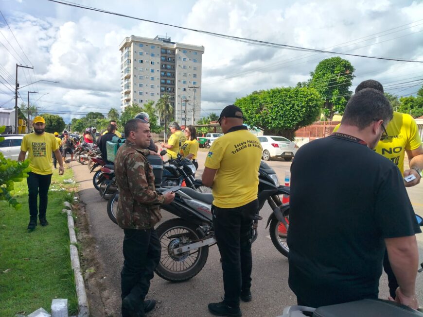 Ação conjunta para reduzir sinistros e salvar vidas no trânsito foi realizada pelo governo de RO, em Porto Velho