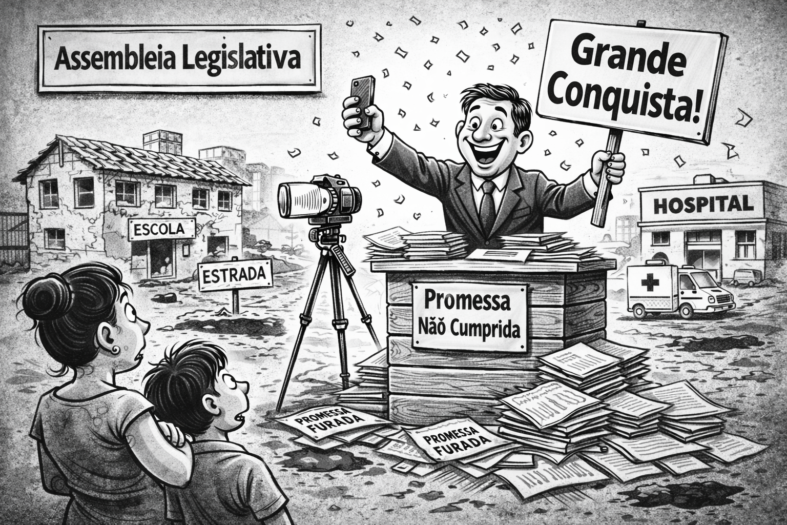 NO PONTO: Atuação parlamentar e a distância entre discurso e resultado – Por Paulo de Tarso – Jornalista