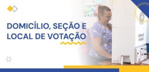 Conheça as diferenças entre domicílio, local de votação e seção eleitoral. Divulgação/TSE.