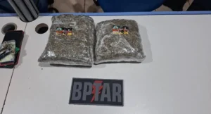 BPTAR apreende 2 kg de maconha em operação contra facção em Porto Velho