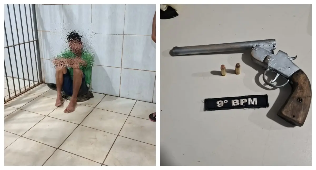 Motoboy reage a assalto, derruba suspeito armado e ajuda PM a prender criminoso em Porto Velho