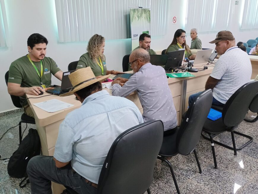 Pimenta Bueno recebe ação integrada de Regularização Ambiental e inscrição em edital de serviços ambientais