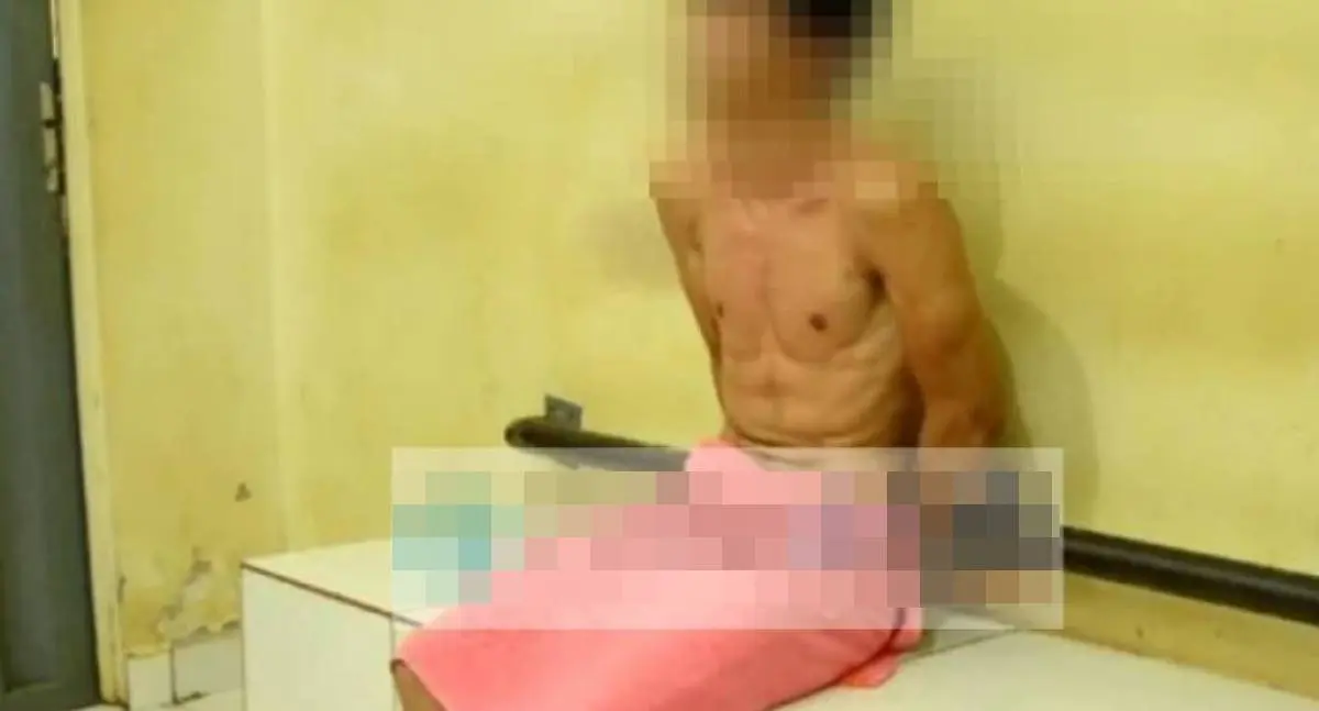 Homem nu e bêbado é preso após atacar policiais em interior de Rondônia