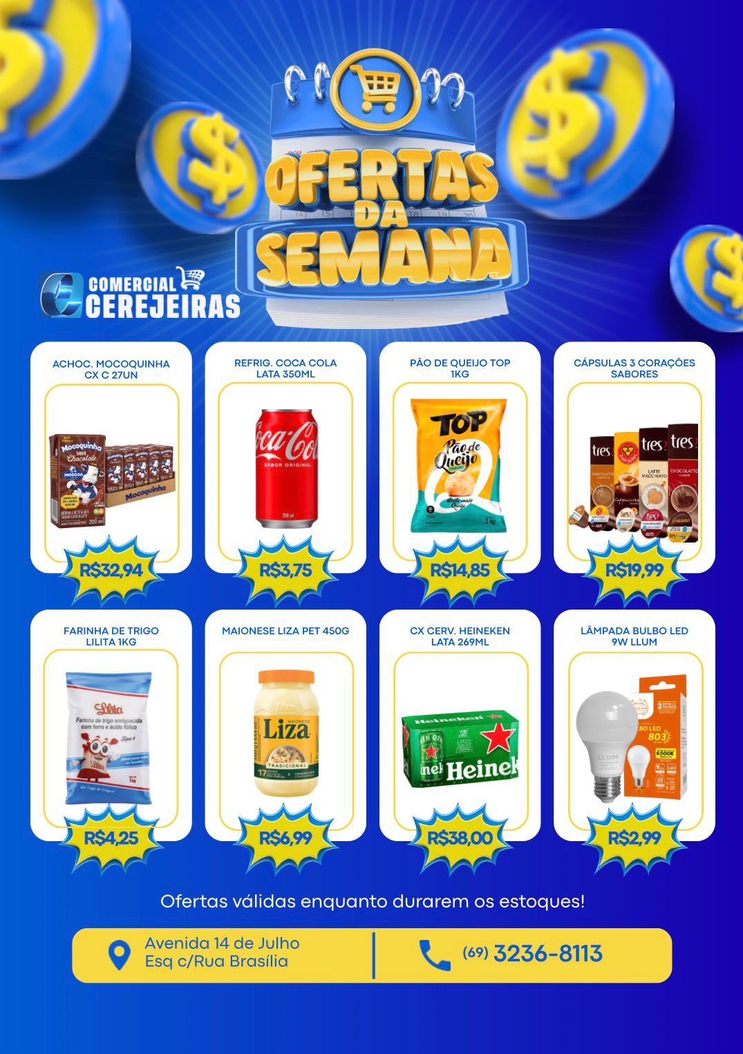 CONFIRA AS OFERTAS DA SEMANA DO COMERCIAL CEREJEIRAS EM UNIÃO BANDEIRANTES