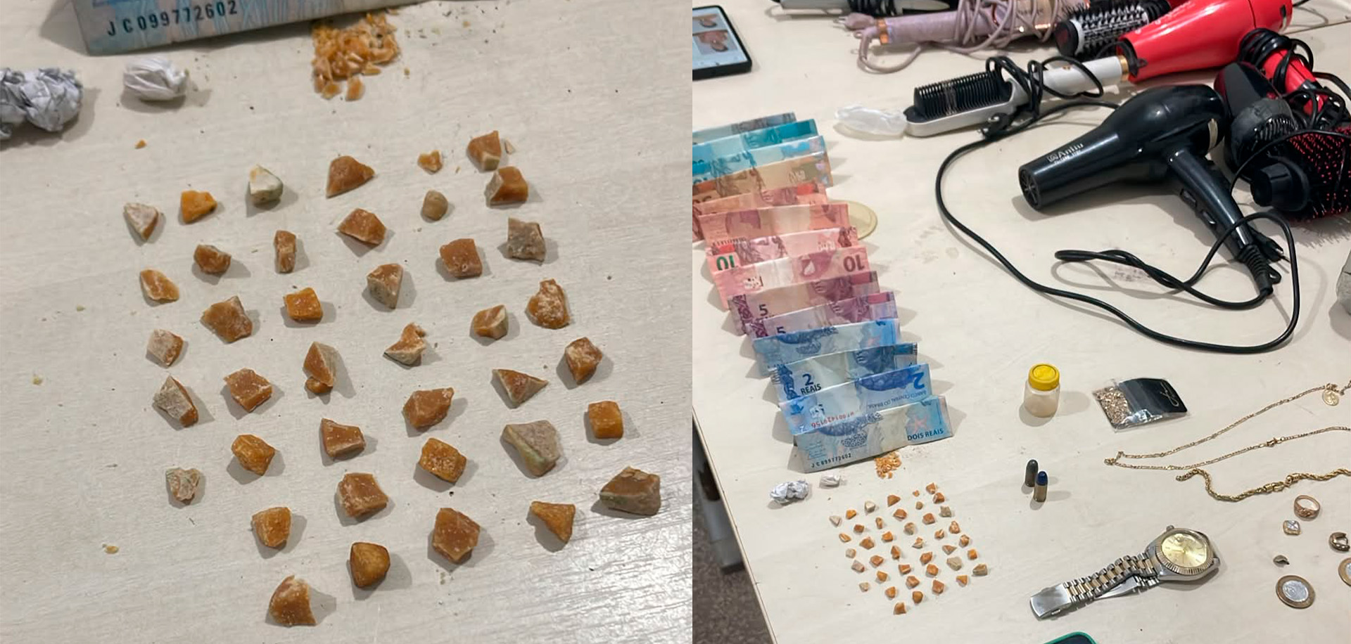 POLÍCIA MILITAR DESARTICULA PONTO DE TRÁFICO E PRENDE DOIS SUSPEITOS