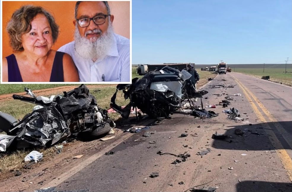 Servidor da UNIR e esposa morrem após carro ser esmagado entre caminhões na BR-364 em Mato Grosso