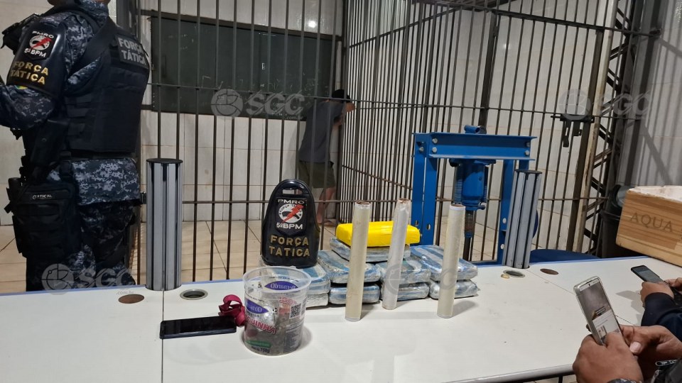 Tráfico de drogas, suspeito é preso com nove tabletes de maconha e cocaína na zona Leste de Porto Velho