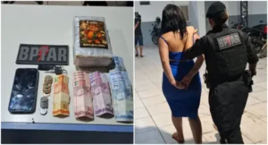 Casal é preso com tablete de maconha durante operação do BPTAR em Porto Velho