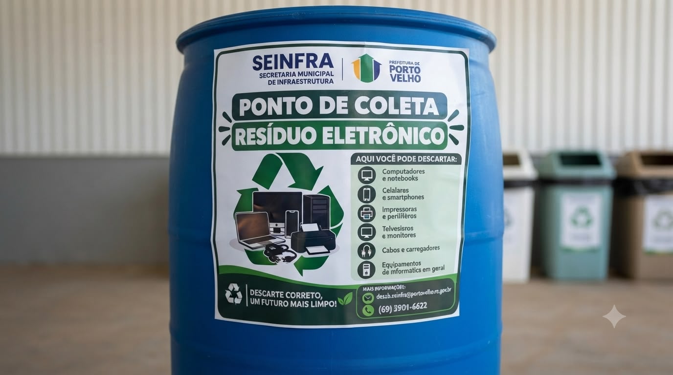 Prefeitura disponibiliza ponto para descarte de resíduos eletrônicos