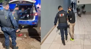 Dupla é presa após perseguição de moto e descarte de drogas na região central de Porto Velho