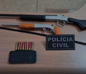 Polícia Civil cumpre mandado de prisão e apreende armas em propriedade rural