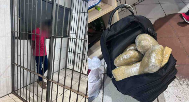 PRF apreende 17,6 kg de drogas após perseguição na BR-364