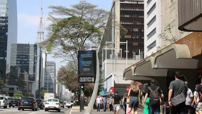 Imagem de calor no Brasil • CNN Brasil