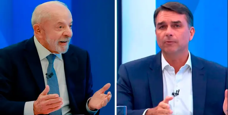 Lula e Flávio Bolsonaro
Crédito: Ricardo Stuckert I Reprodução