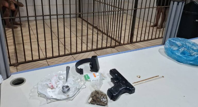 Casal é preso por tráfico de drogas e violência doméstica no bairro Costa e Silva em Porto Velho