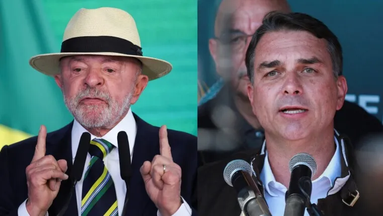 Os candidatos à presidência da República Lula e Flávio Bolsonaro (Fotos: Adriano Machado/Reuters e Diego Vara/Reuters)