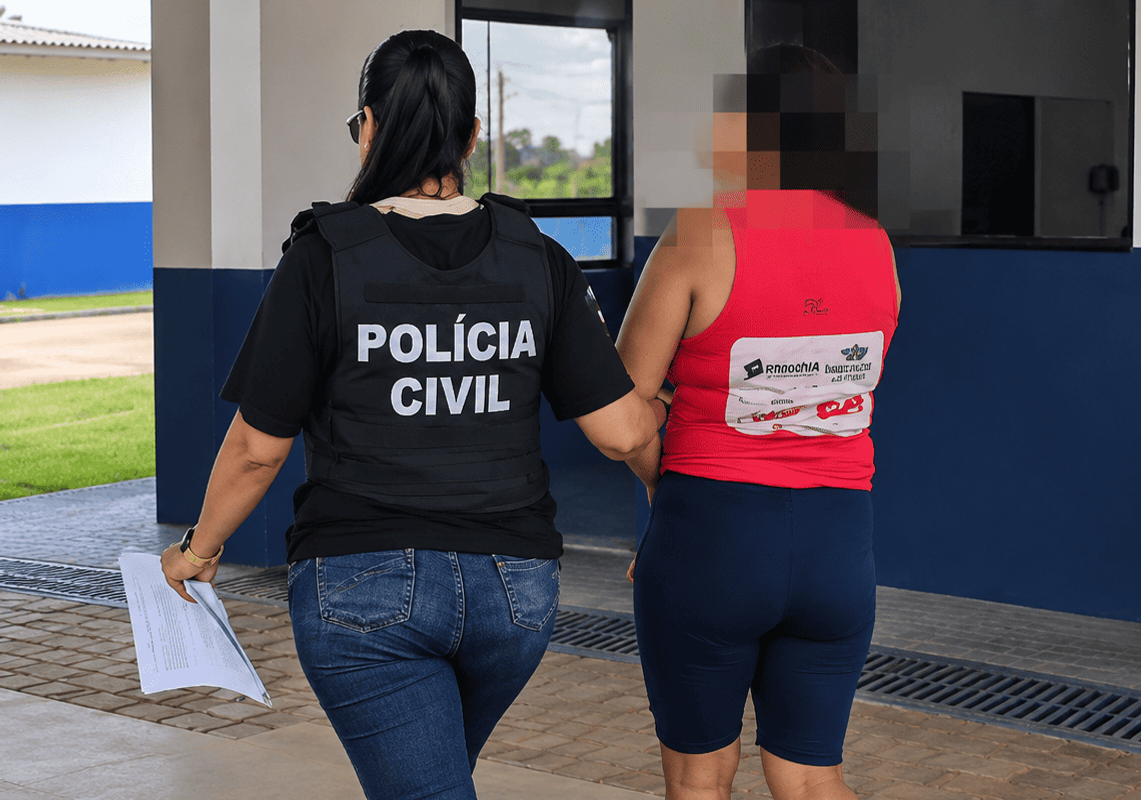 Polícia Civil prende mulher acusada de atrapalhar investigações de crimes contra menores em Porto Velho