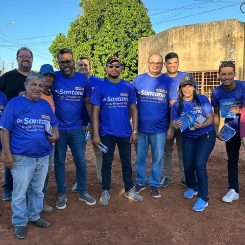 Vereador Dr. Santana acompanha obras no Jardim Santana e destaca atuação desde o i8nício do mandato