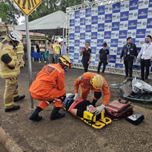 Ação integrada une educação no trânsito e incentivo à doação de sangue em Porto Velho