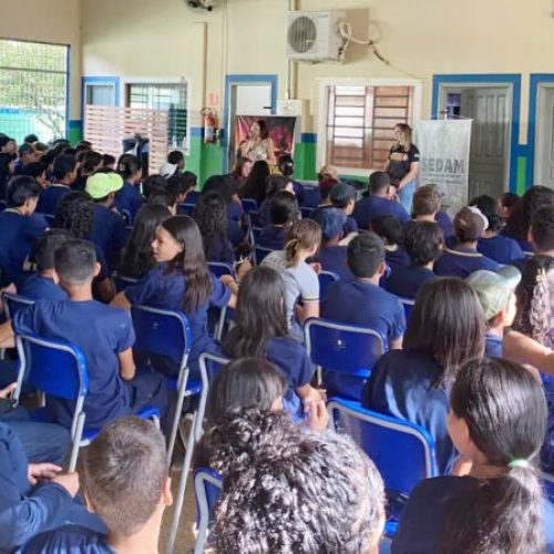 Governo de RO realiza ações de educação ambiental e prevenção às queimadas em Candeias do Jamari