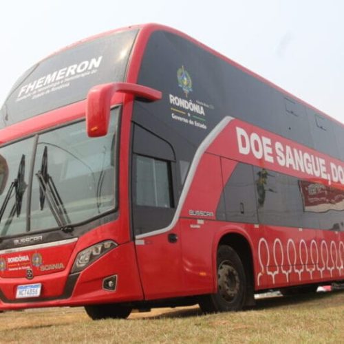 Unidade móvel passa a fortalecer ações de coleta de sangue desenvolvidas pelo Governo de RO