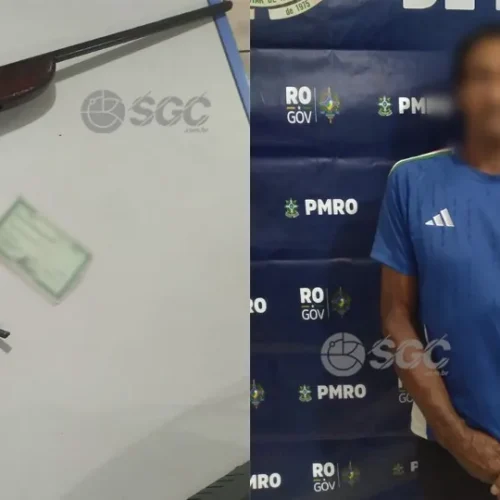 Homem é preso com espingarda artesanal dentro de sua residência em Porto Velho