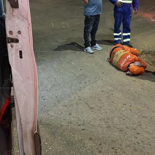 Gari sofre queda de caminhão durante coleta de lixo em Porto Velho