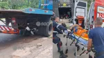 Motociclista fica gravemente ferido após acidente e parar debaixo de guincho em Porto Velho