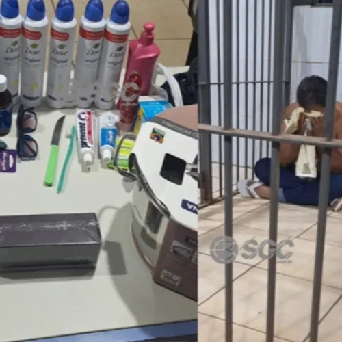 Suspeito é preso no centro de Porto Velho com sacolas cheias de produtos sem nota fiscal