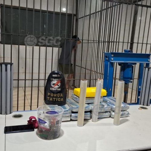 Tráfico de drogas, suspeito é preso com nove tabletes de maconha e cocaína na zona Leste de Porto Velho