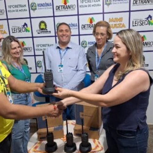 Rádios comunicadores entregues pelo Governo de RO fortalecem ações educativas de trânsito