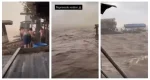 Temporal transforma rio Madeira em cenário de caos e provoca naufrágio de balsa