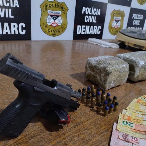 Denarc prende traficante com droga e arma na zona sul da capital