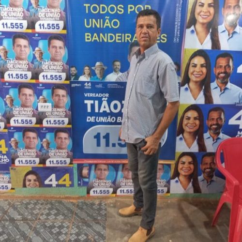 Eleições 2024: Candidato Tiãozinho de União Bandeirantes promete ser um vereador atuante na CMPV