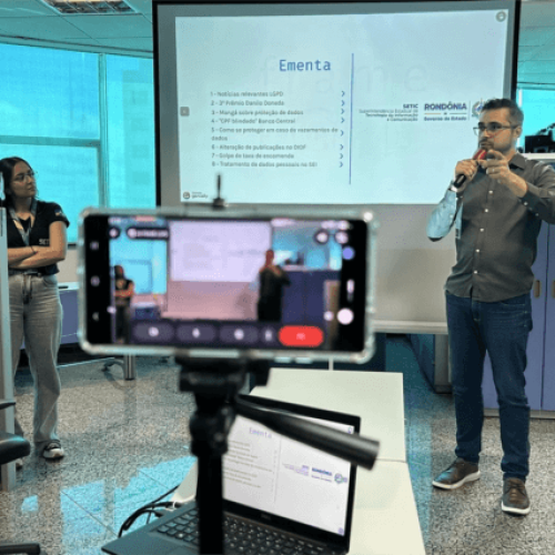 Governo de RO reforça boas práticas de proteção de dados na 6ª edição do “Frame LGPD”