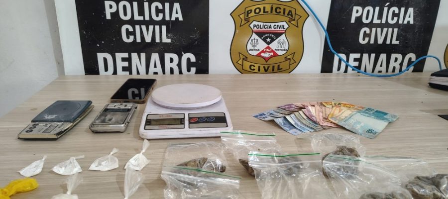 Denarc prende “Tubarão” quando se preparava para entregar drogas na zona sul