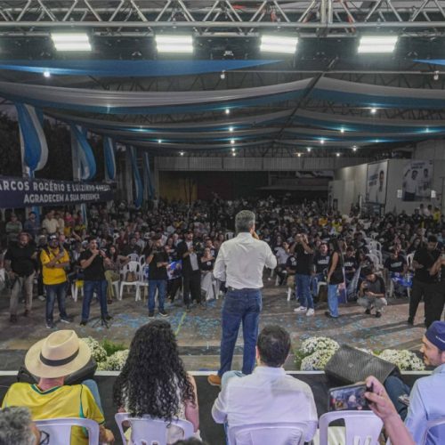 Mais de 2 mil pessoas lotam CTG de Vilhena no lançamento da pré-candidatura de Marcos Rogério no Cone Sul